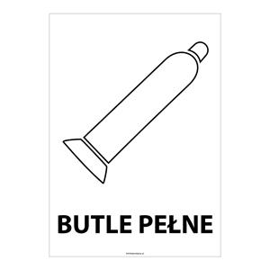 BUTLE PEŁNE, naklejka 148x210 mm