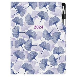 Diár DESIGN denný A4 2024 poľský - Ginkgo