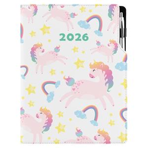 Diár DESIGN týždenný A4 2026 - Unicorn