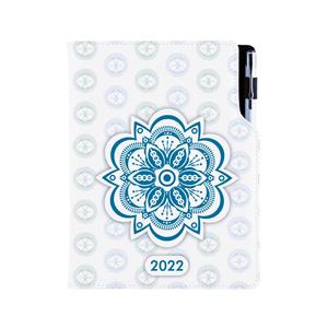 Diár DESIGN týždenný A5 2022 poľský - Mandala modrý