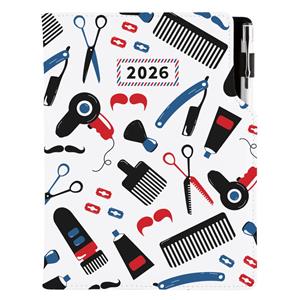 Diár DESIGN týždenný A5 2026 poľský - KADERNÍCKY Barber