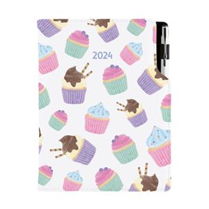 Diár DESIGN týždenný špeciál A5 2024 - Cupcake