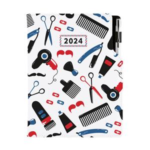 Diár KADERNÍCKY Barber - DESIGN denný A5 2024 poľský