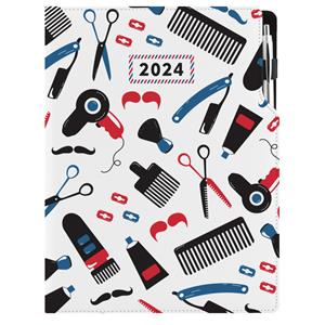 Diár KADERNÍCKY Barber - DESIGN týždenný A4 2024 poľský