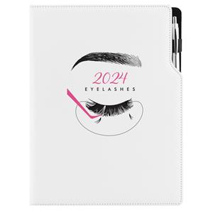 Diár KOZMETICKÝ Eyelashes - DESIGN týždenný A4 2024 poľský