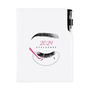 Diár KOZMETICKÝ Eyelashes - DESIGN týždenný A5 2024 poľský