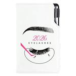 Diár KOZMETICKÝ Eyelashes - DESIGN týždenný vreckový 2026 slovenský