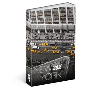 Diár New York týždenný B6 magnetický 2016 - Jakub Kasl