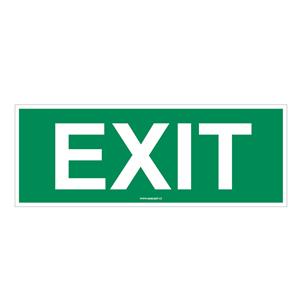 EXIT - bezpečnostní tabulka, samolepka 200x75 mm