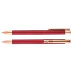Kovové guličkové pero Cidana - červená tmavá
