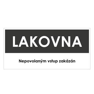 LAKOVNA, šedá, plast 2 mm 190x90 mm