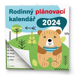 Nástenný kalendár 2024 Rodinný plánovací