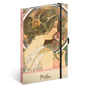 Notes Alfons Mucha – Prvosienka, bodkovaný