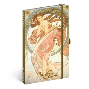 Notes Alfons Mucha – Tanec, linajkovaný