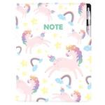 Notes DESIGN A4 bodkovaný - Unicorn