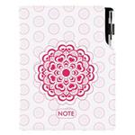 Notes DESIGN B5 bodkovaný - Mandala červený