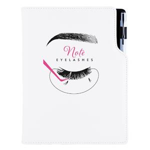 Notes KOZMETICKÝ Eyelashes - DESIGN A5 bodkovaný