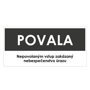 Povala, šedá, plast 1mm,190x90mm