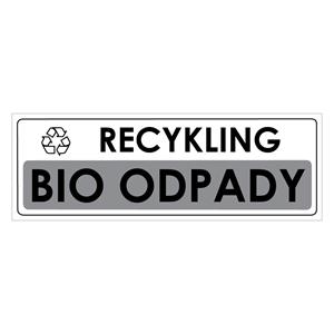 RECYKLING - BIO ODPADY, płyta PVC 2 mm, 290x100 mm