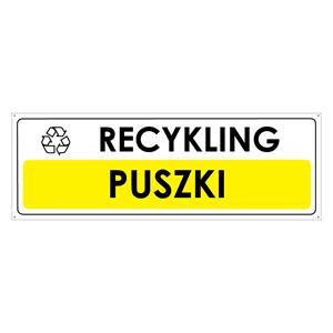 RECYKLING - PUSZKI, płyta PVC 2 mm z dziurkami, 290x100 mm