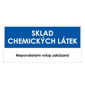 SKLAD CHEMICKÝCH LÁTEK, modrá, plast s dírami 2 mm 190x90 mm