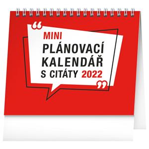 Stolový kalendár 2022 Plánovací s citátmi