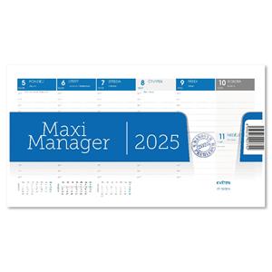 Stolový kalendár 2025 - Maximanager modrý