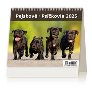 Stolový kalendár 2025 - MiniMax Pejskové-Psíčkovia