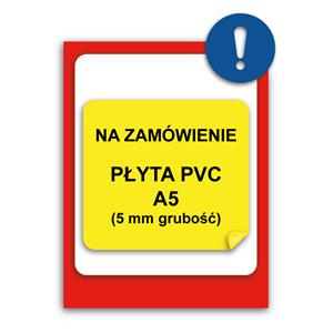 TABUĽKA NA ZÁKAZKU - plast A5, 5 mm