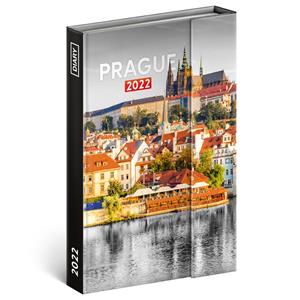 Týždenný diár 2022 magnetický B6 Praha