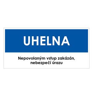 UHELNA, modrá, plast 2 mm 190x90 mm